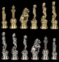 Schachfiguren Florentiner - Metall
