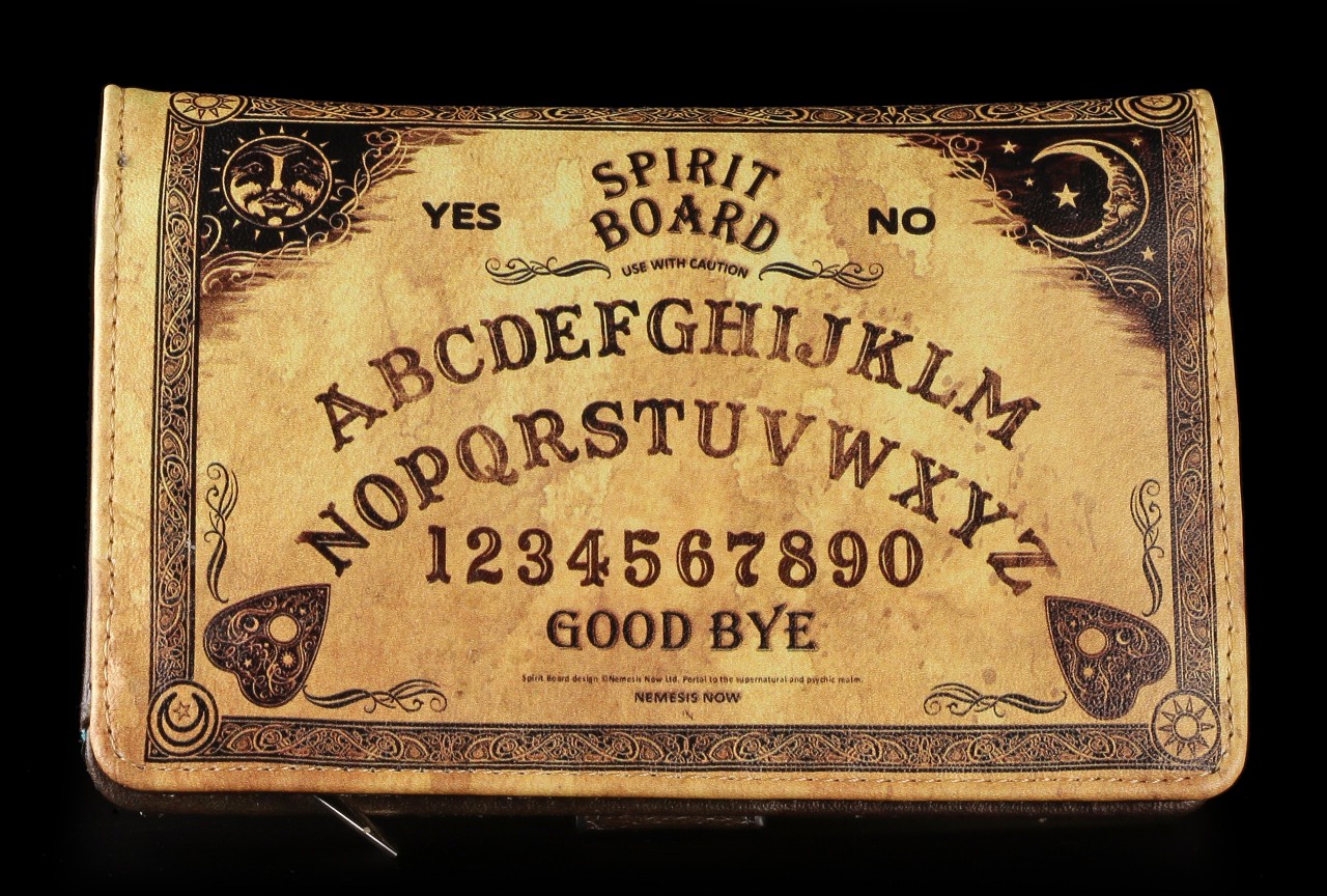 Geldbörse mit Wahrsagerbrett - Ouija