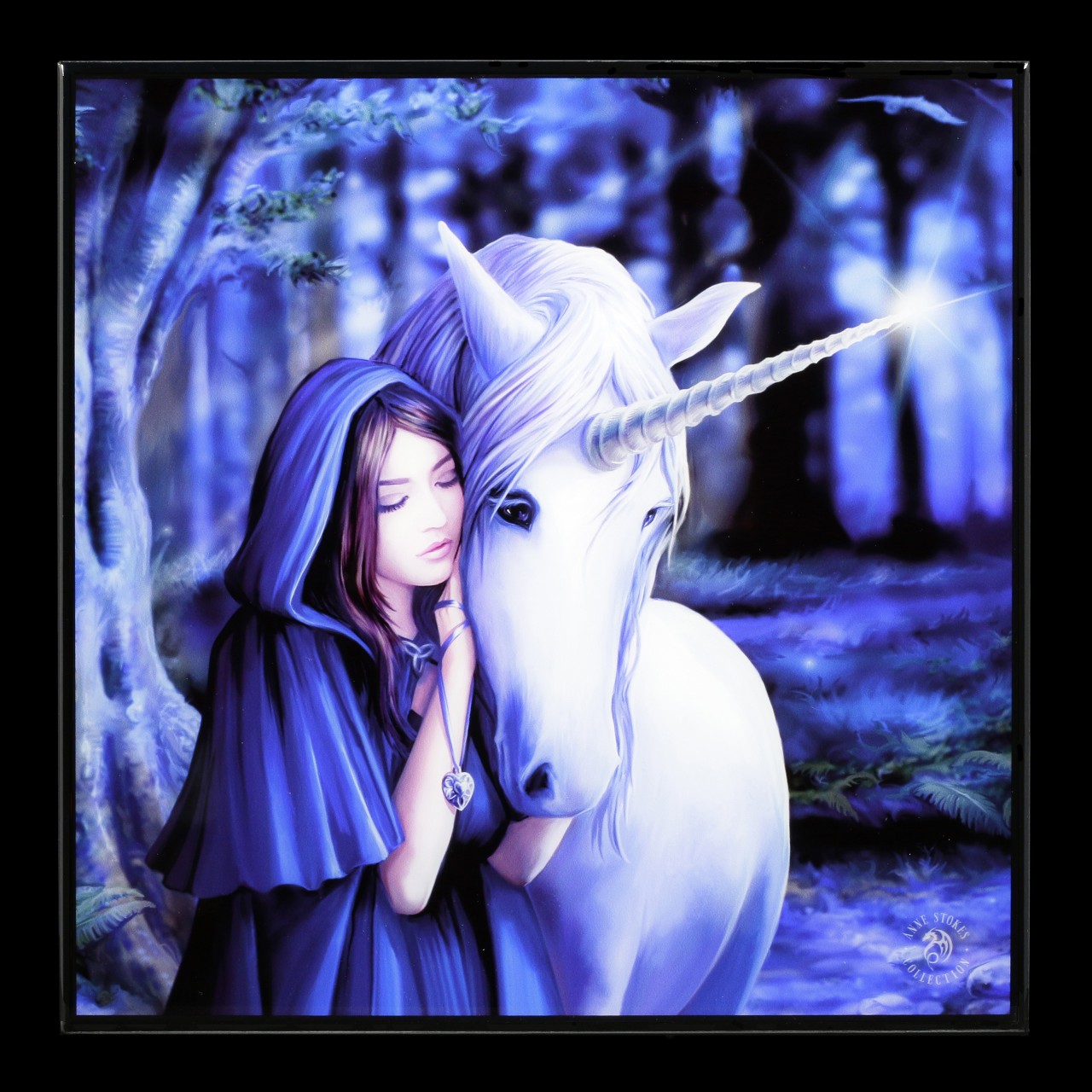 Small Crystal Clear Picture with Unicorn - Solace