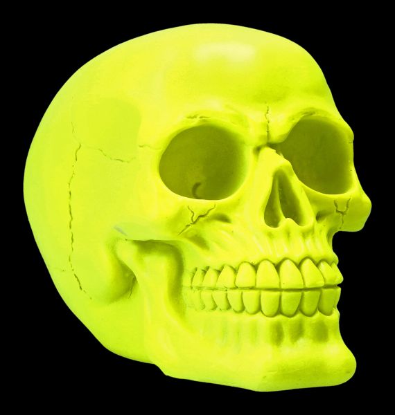 Skull Neon - Psychedelic Yellow