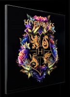 Crystal Clear Picture Harry Potter - Hogwarts Floral Crest Fine Oddities