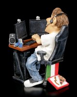 Funny Sports Figurine - Gamer in front of PC