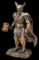 Thor Figurine with Hammer and Winged Helmet