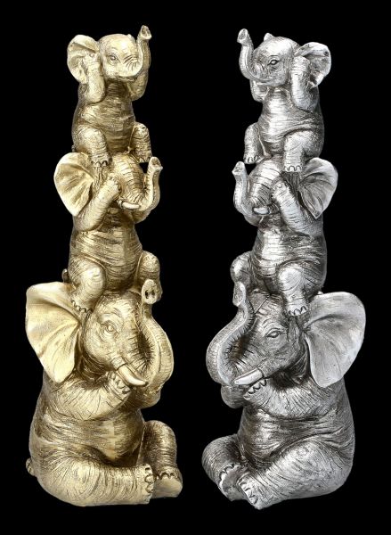 Elephant Figurine - Pyramid Set of 2