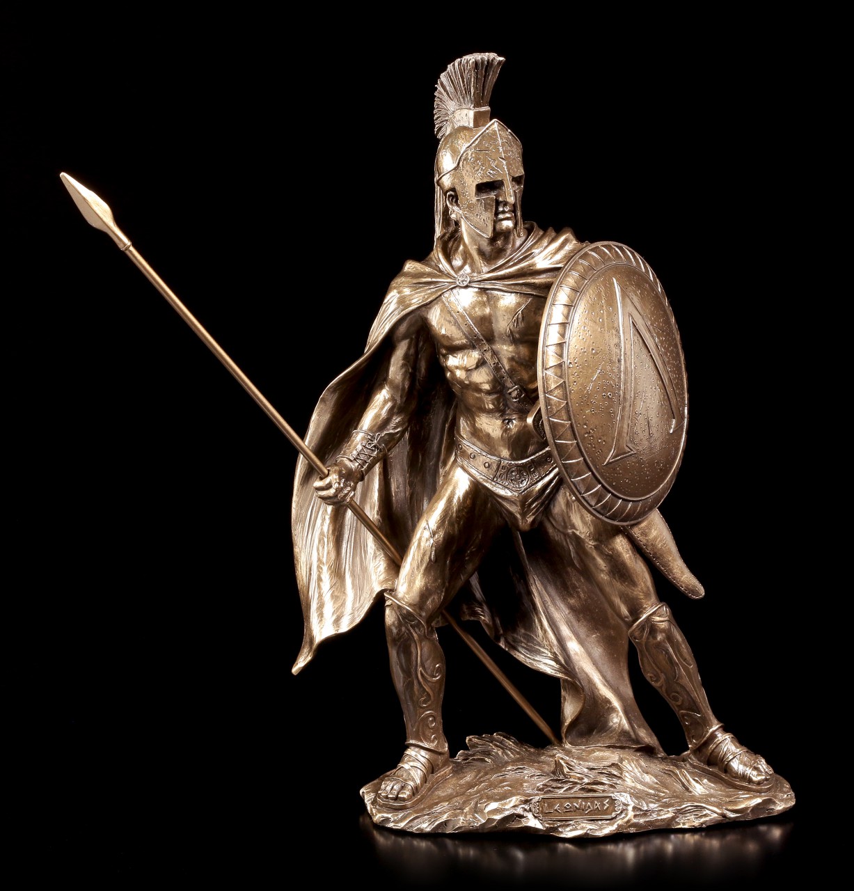 Leonidas I. Figur - König von Sparta - bronziert