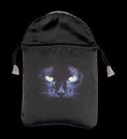 Satin Tarot bag - Black Cat