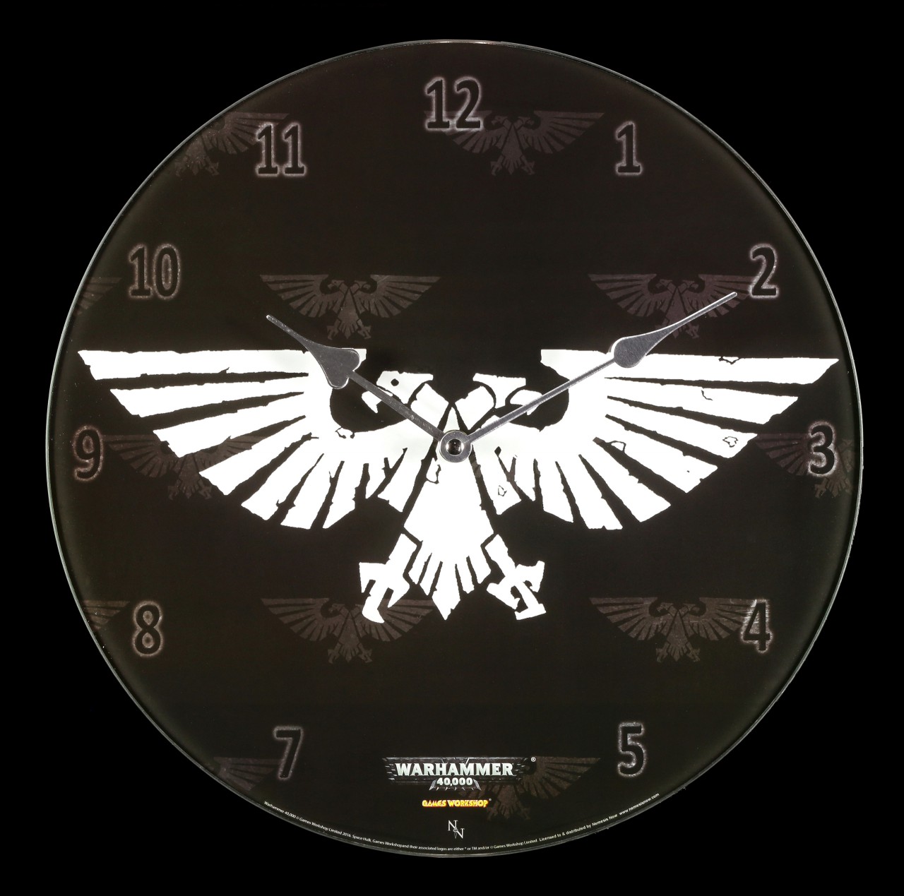 Glass Clock Warhammer - Imperial Aquila