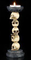 Tealight Holder - Skull Column