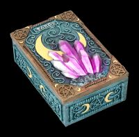 Box for Tarot Cards with Crystals and Pentagram