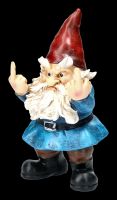 Garden Gnome Figurine Rude 2-Fingered