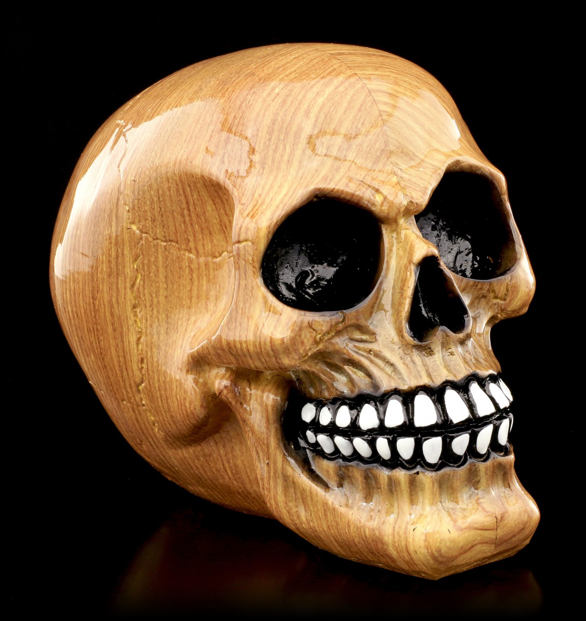 Colourful Skull - Wooden