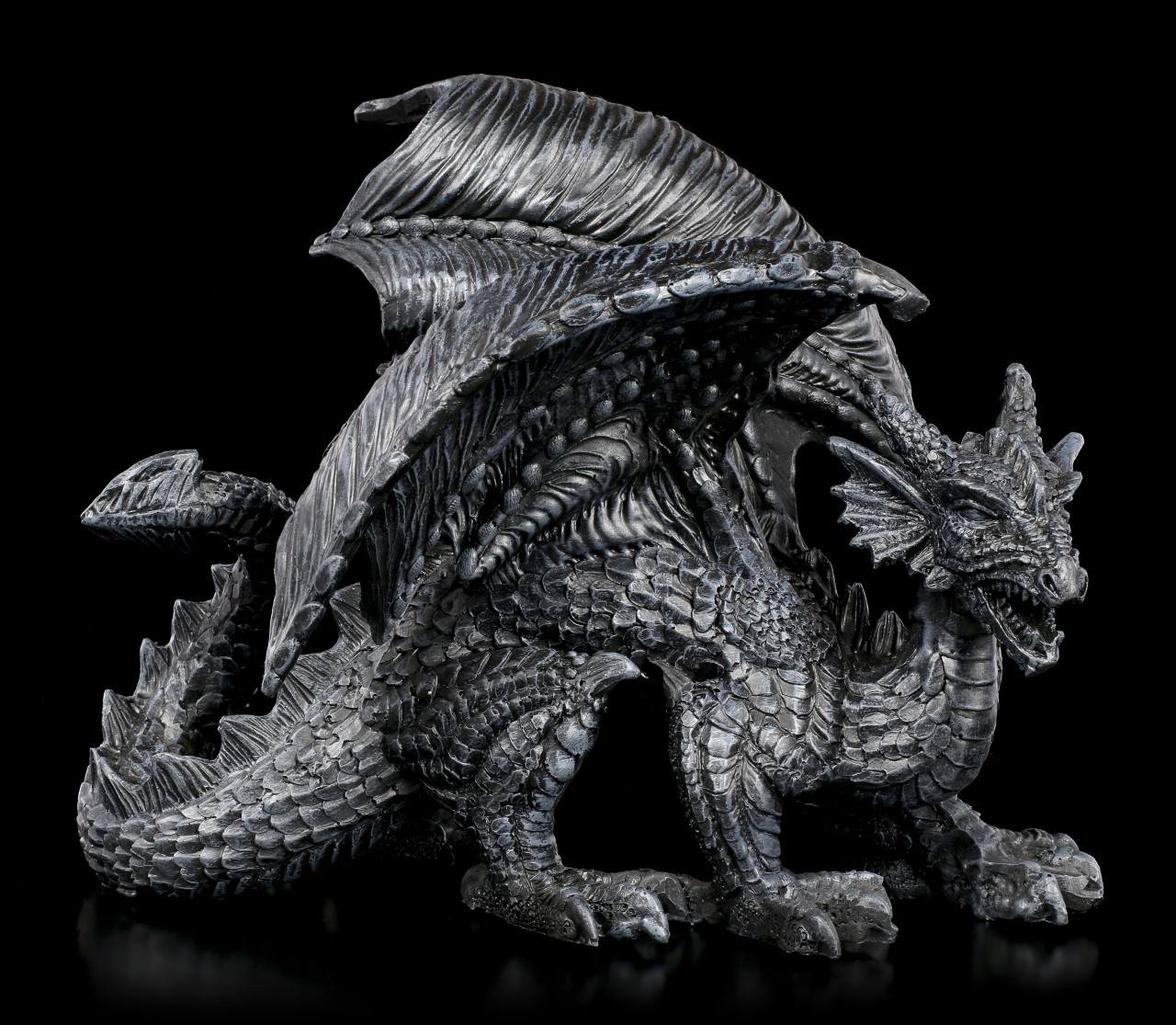 Black Dragon Figurine - Painful Visitor