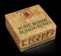 Mondstein Runen Box - mit Beutel