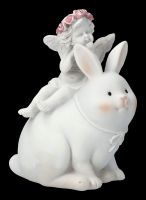 Angel Figurine - Cherub on Rabbit