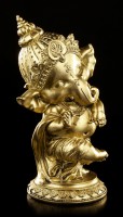 Ganesha Figur tanzend - goldfarben