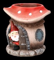 Plant Pot - Gnome in Mushroom House