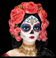 Büste - Day of the Dead Lady mit Rosen