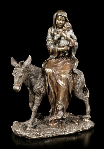 Maria Figur mit Jesuskind auf Esel