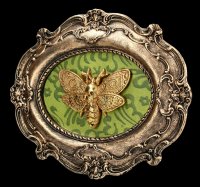 Baroque Wall Plaque - Moth Macabre - oval