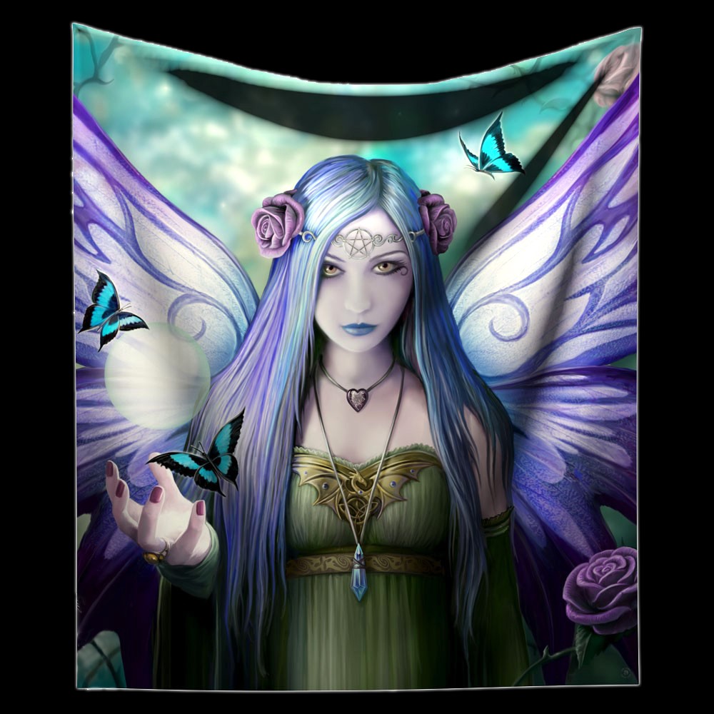 Kuschelige Decke mit Elfe - Mystic Aura