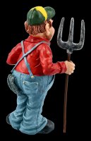 Funny Jobs Figurine - Farmer with Pitchfork