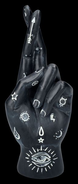 Deco Hand - Palmistry Crossed Fingers