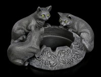 Aschenbecher - Drei schwarze Katzen