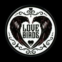 Untersetzer Raben - Love Birds