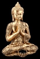 Sitzender Buddha Teelichthalter - goldfarben