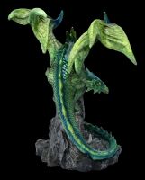 Drachenfigur grün - Clifftop Dragon