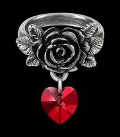 Alchemy Rose Ring with Heart - Cherish