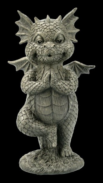 Small Garden Figurine - Yoga Dragon