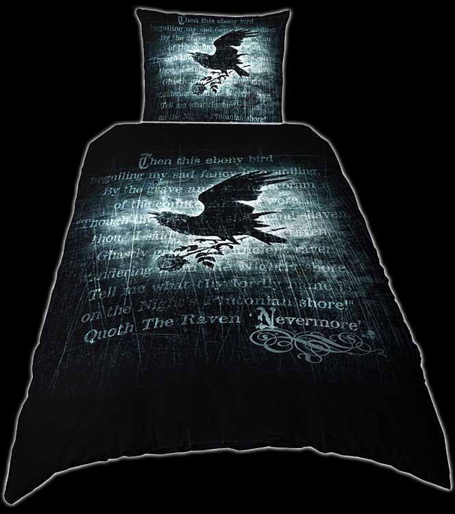 Alchemy Gotic Duvet Set with Raven - Nevermore