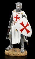 Knight Templar Figurine with Axe and Shield