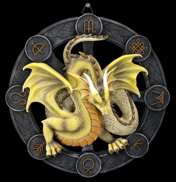 Wall Plaque - Dragon Mabon by Anne Stokes