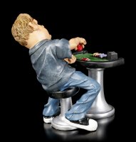 Funny Sports Figurine - Poker Player puts Chips