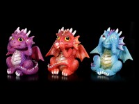 Three Wise Dragonling Figurines - No Evil
