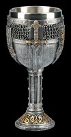 Mittelalter Kelch - Wappen mit Schwert