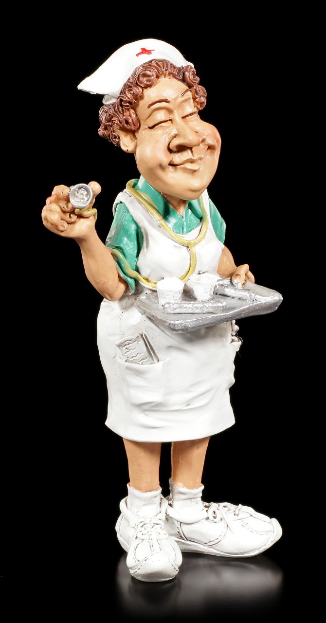 Nurse Figurine holding Tray - Funny Jobs