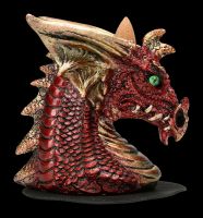 Backflow Incense Holder - Small Red Dragon Head