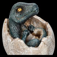 Dinosaur Figurine hatches from Egg - Raptors Birth