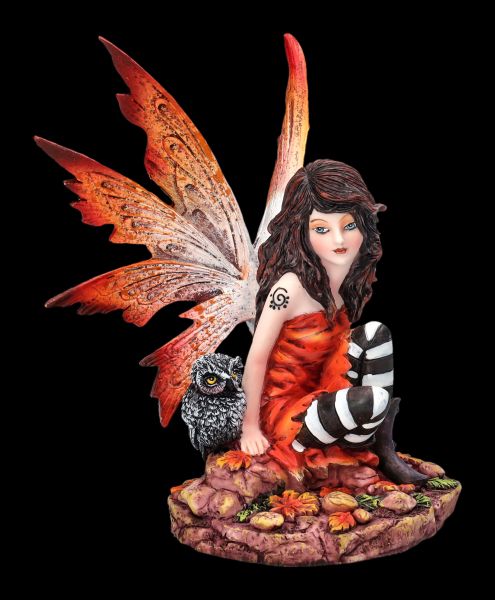 Fairy Figurine - Autumn Fairy with Owl