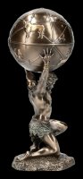 Atlas Figurine with Globe on Back