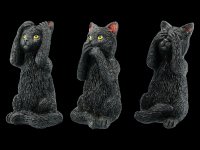 Black Cat Figurines - No Evil - Felines