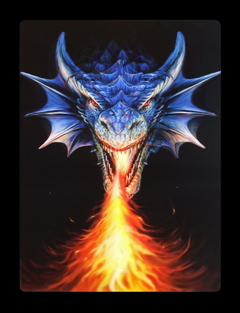 3D Postcard - Fire Breather by Anne Stokes