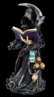 Sensenmann Figur - Grim Reaper liest in Totenbuch