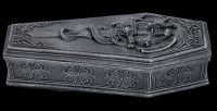 Box Coffin - Dragon on Sword