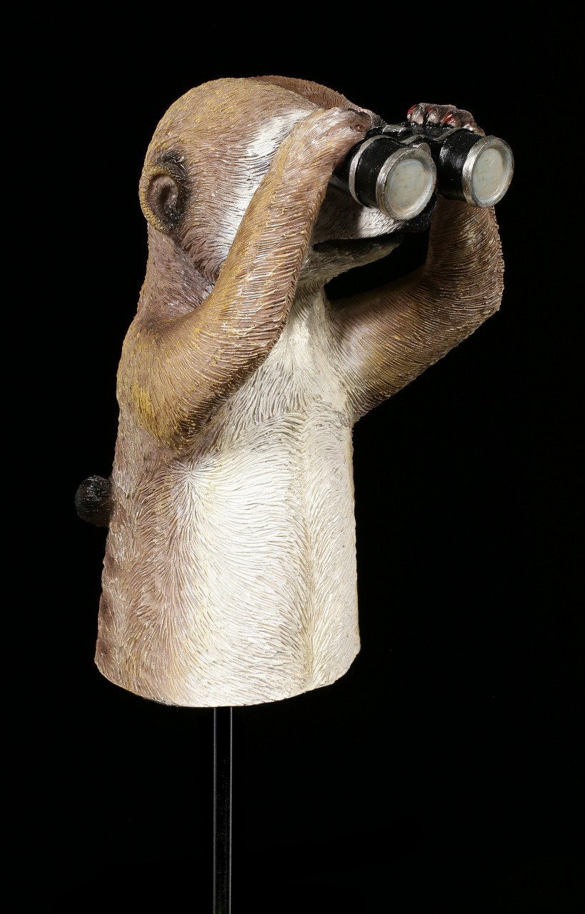 Garden Figurine Plug - Meerkat with Spyglass
