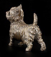 Hunde Figur - West Highland Terrier bronziert