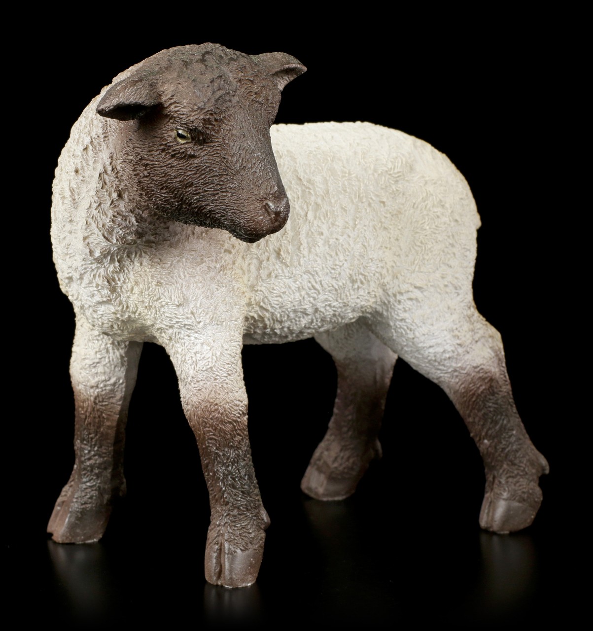 Gartenfigur - Schaf schaut sich um